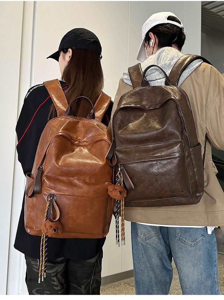 Product Introduction of 2025 Boyatu Hong Kong Style Pu Backpack Female Junior High School Students Large Capacity Lightweight Schoolbag Commuter Travel Backpack Male Fashion 21