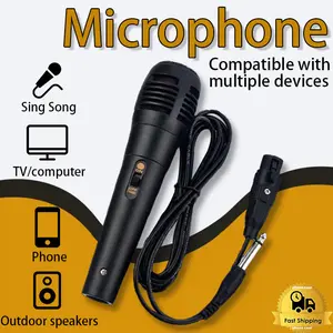 Microphone Kabel Jack 3,5 mm Karaoke Cocok pembicara mikropon