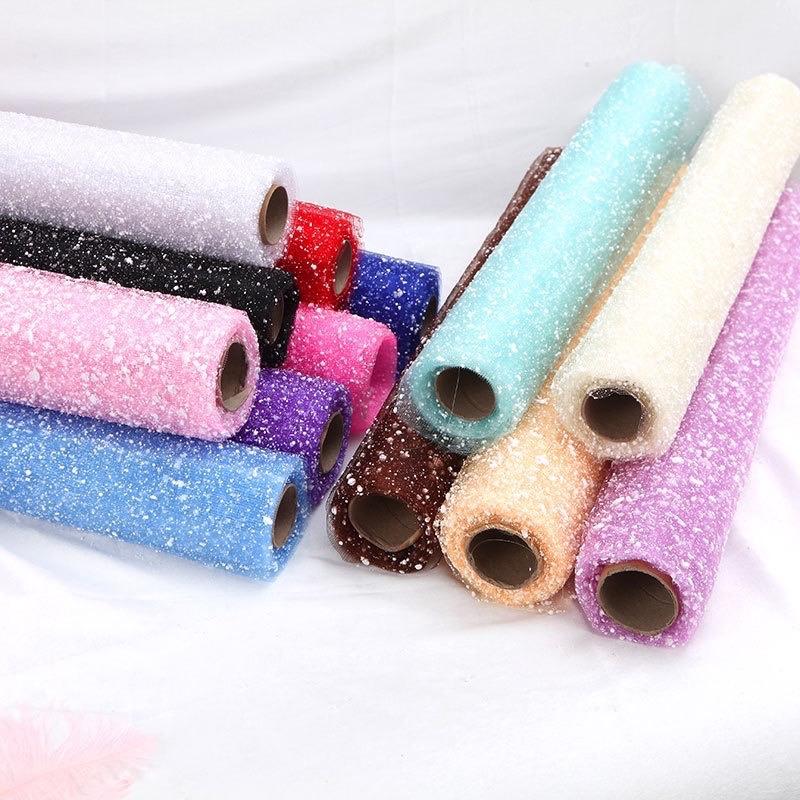 Cuộn lưới tuyết trang trí bó hoa decor đế tháp bánh kẹo