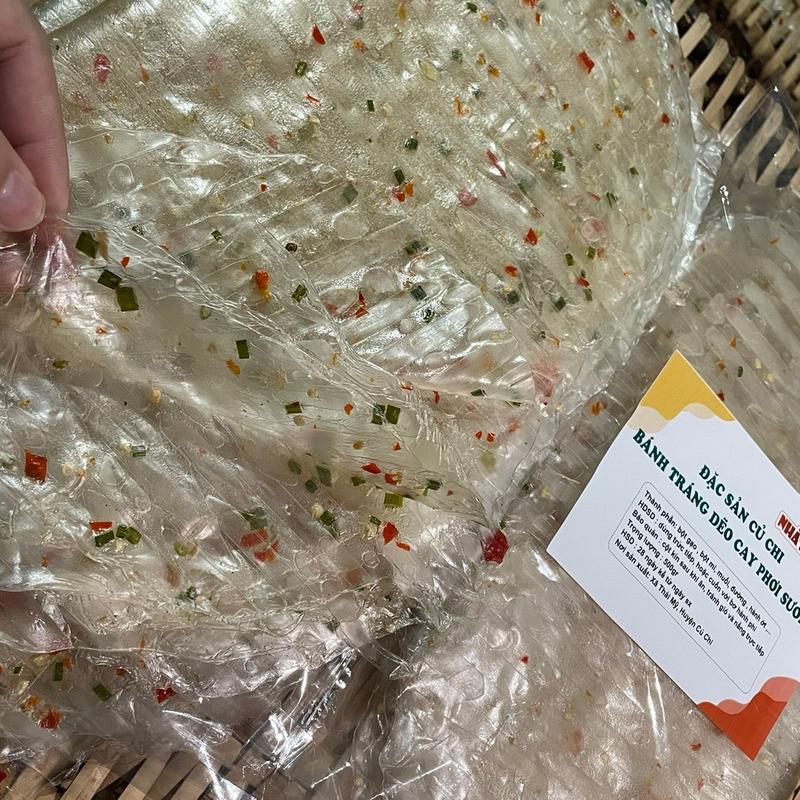 Bánh tráng hành lá cay vừa đặc sản Củ Chi (500gr) dùng chay được Ăn Vặt Snack Food