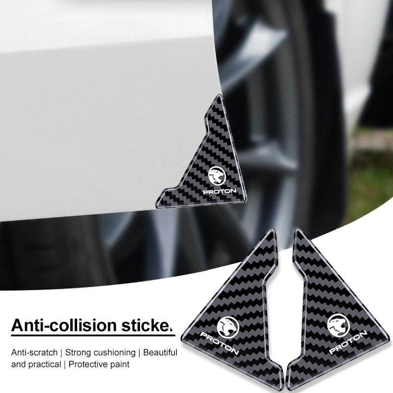 2Pcs Car Anti-collision Door Corner Cover Stickers Car Front - TikTok ...