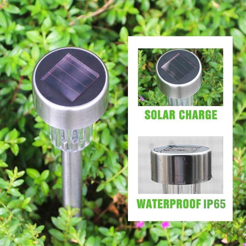 Solar Powered Outdoor Light, Waterproof LED Garden Light, Automatic on/Off LED Ground Inserted Light, Outdoor Decorative Light for Yard & Terrace 7