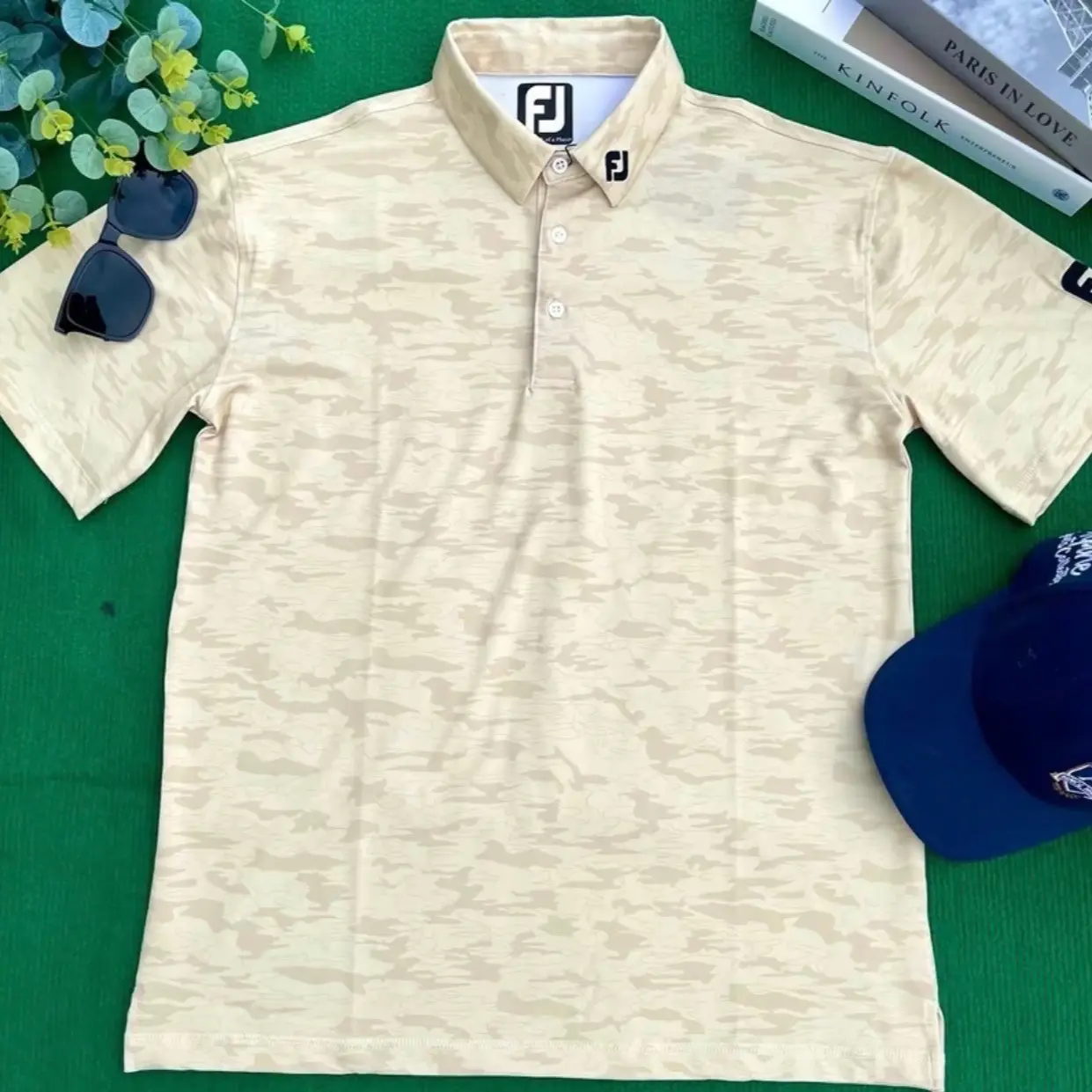 Áo thun golf nam hoạ tiết in đặc sắc, chất vải thun lạnh co giãn thoải mái, màu sắc trẻ trung và sang trọng polo