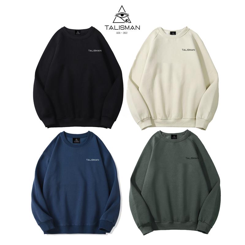  Áo Sweater TalismanVN Chân Cua In Cao su Chất Liệu Nỉ Da Cá Cotton 2 Chiều Dày Dặn - Dài Tay 