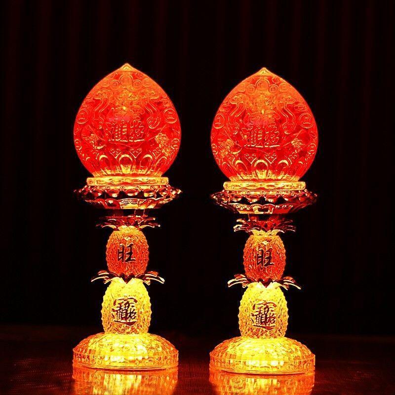 Product Introduction of Lampu Dewan Buddha, Kegunaan Rumah, Lampu Jubao Wangcai, Lampu Dewa Kekayaan LED, Lampu Buddha, Lampu Meja Buddha,  Sesuai untuk Lampu Ilahi kuthu vilakku  set Lighting Pejabat Green agal  vilakku patung  lilin krisdayanti Islamic LED Night Home 6