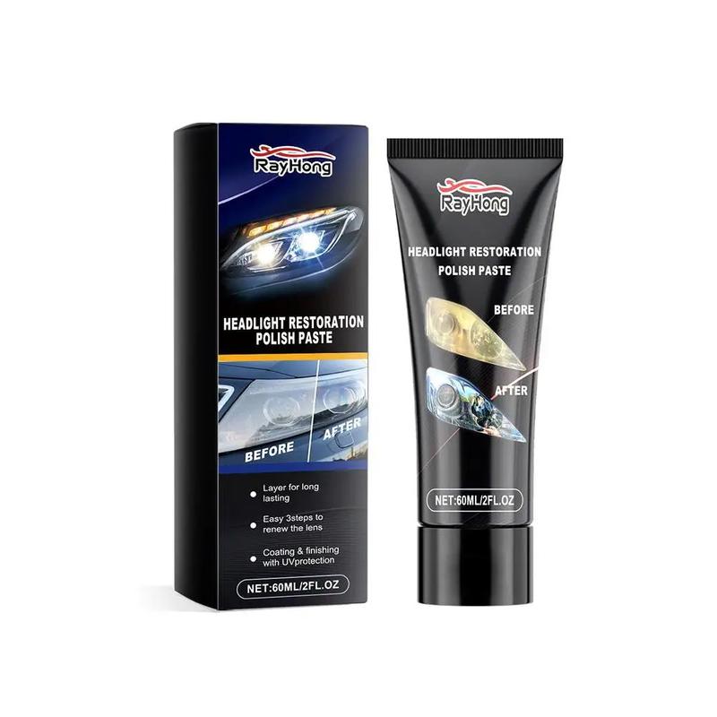Product Introduction of Car Headlight Repair Paste Scratch Cleaning Increases Car Polishing Headlight Brightness Cleaning Accessories Wax Renovatio H5L6 13
