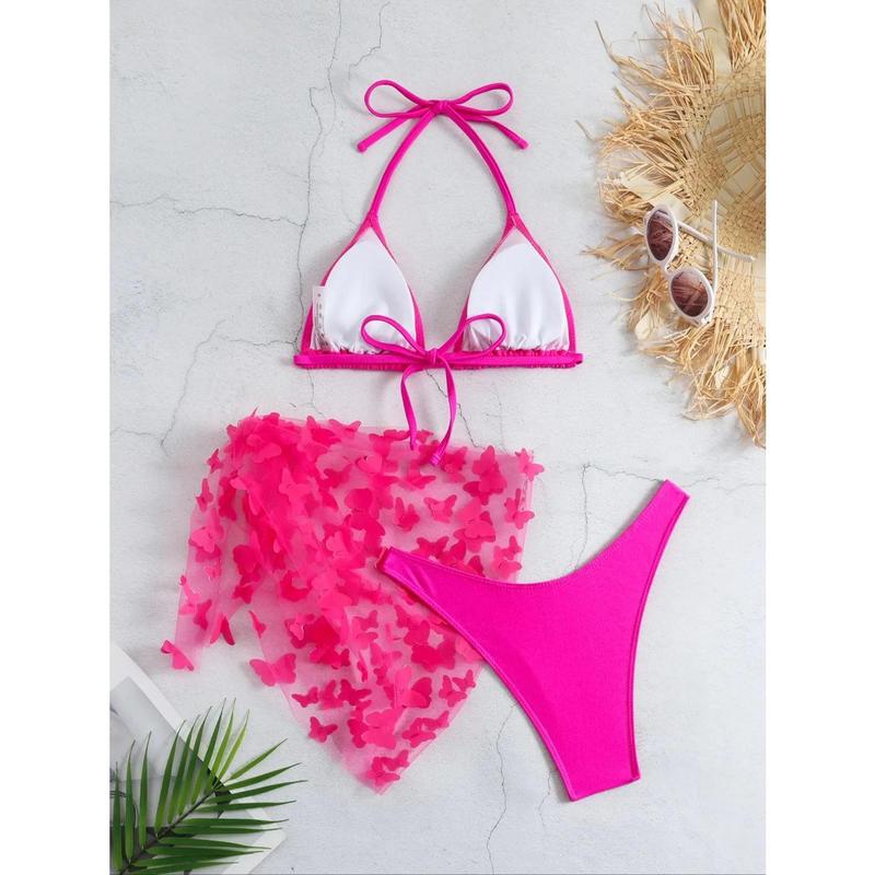 Đồ Bơi Bikini, Dành Cho Phụ Nữ, Bó Sát, Váy Lưới Bướm, Chất Liệu Polyester, Tốt Cho Sức Khỏe Và Thân Thiện Với Môi Trường, Thích Hợp Cho Bữa Tiệc Du Thuyền, Sáng Bóng Và Siêu Thanh Lịch, Áo Tắm Che Kiểu Nóng Bỏng 6