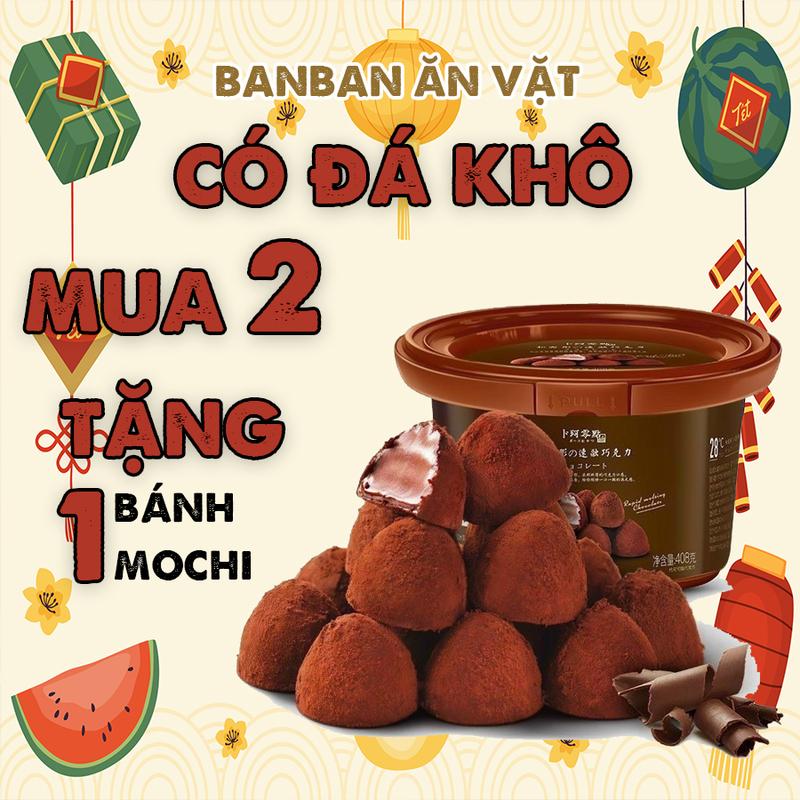 Hộp 408gr SOCOLA TƯƠI, SOCOLA NAMA Truffle, NAMA CHOCOLATE nội địa Trung Banban