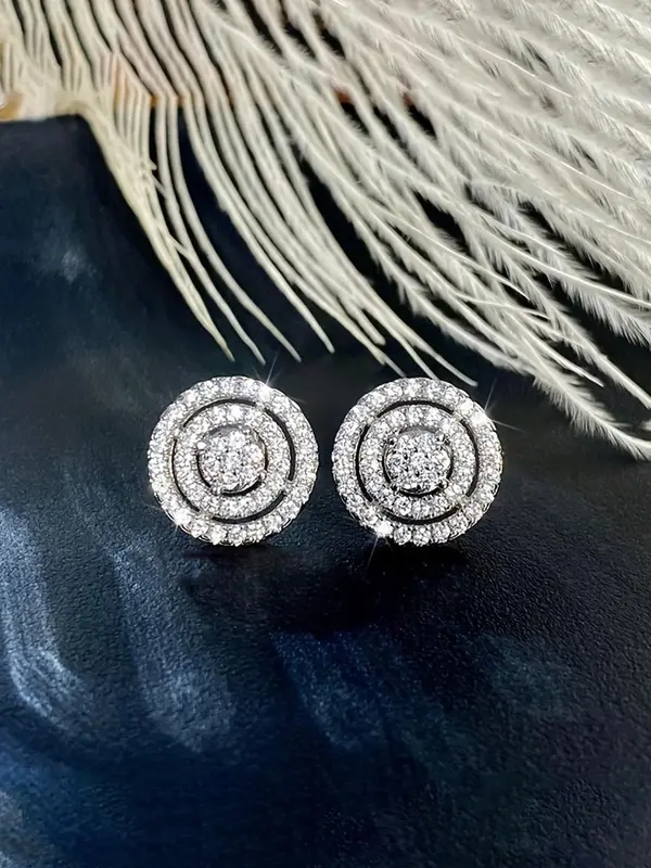 Zircon Decorated  Earrings, Fashionable Earrings for Women & Men, Trendy All-match & Exquisite Jewelry for Birthday Gift 4