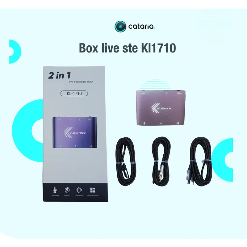 BOX Livestream STE Dành Cho I.P và Type C Vừa Livestream, Thu Âm, Vừa Pk Vừa Sạc Phụ Kiện Phone 0