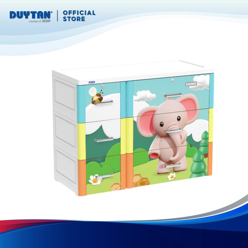 Tủ Shino 3N, tủ nhựa 3 tầng 6 ngăn kéo lớn nhỏ, tủ nhựa phù hợp gia đình, trẻ em, tiện lợi xếp quần áo, lưu trữ vật dụng đa năng, nhựa cao cấp, Nhựa Duy Tân