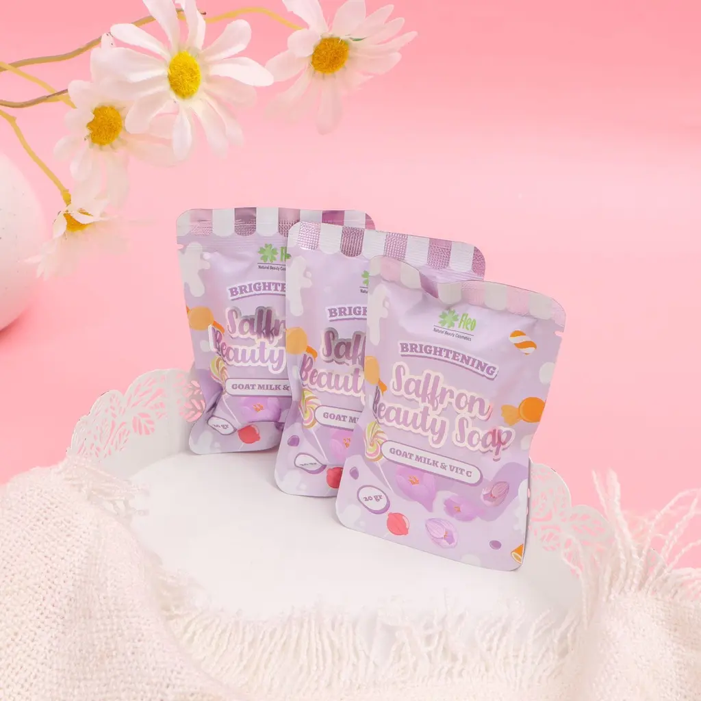 Lucky - Sabun Fleo Brightning Soap / Sabun Pemutih Wajah Dan Badan / Sabun Fleo White Goat Milk & Vit C