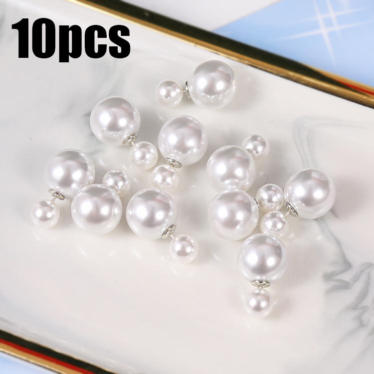 Product Introduction of Bông Tai Đinh tán Ngọc Trai Sáng Bóng Hai Mặt, Phong Cách Hàn Quốc, Thanh Lịch, Dành Cho Nữ, Thiết Kế Tinh Tế Đơn Giản, Thích Hợp Cho Tiệc Cưới, Đồ Trang Sức, 5 Đôi 11