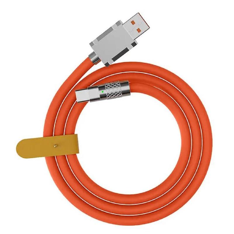Universal Micro Super Fast Charging Cable Metal Zinc Alloy Liquid Silicone Android Micro Type C USB Phone Charger Data Cable Mobile Cellphone Smartphone Electronic 0