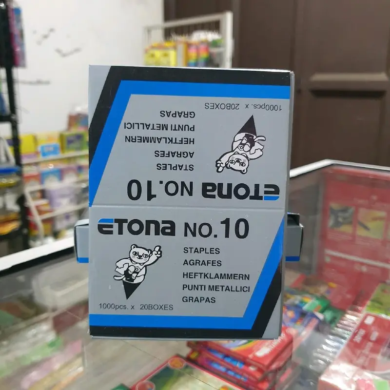 1 box kecil Atom ETONA NO.10 isi stapler 0
