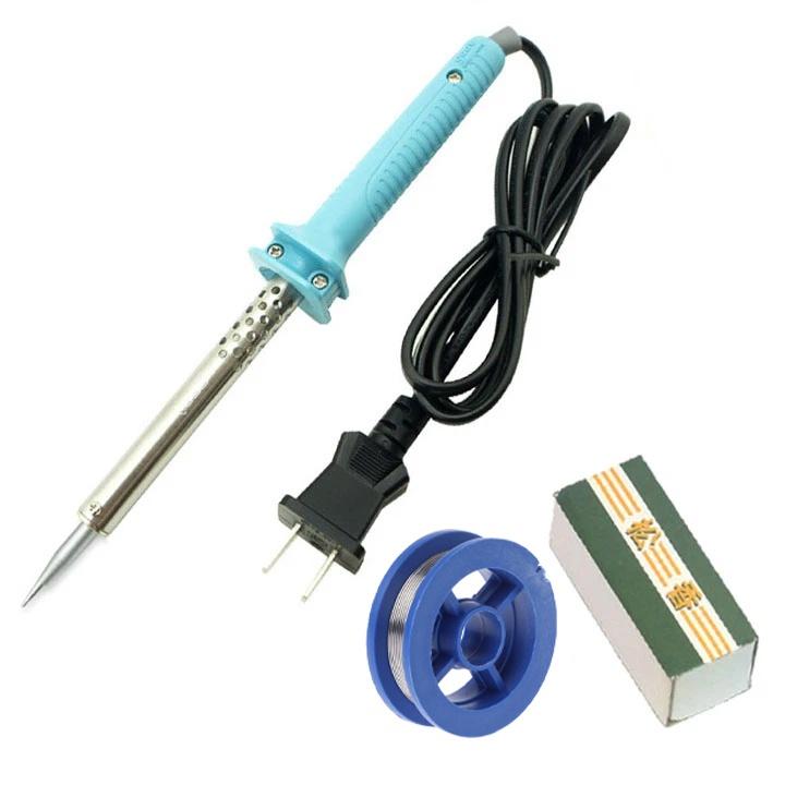   FREE SHIP  Combo Hàn Thiếc 3 Món Gồm Mỏ Hàn 60W Cuộn Thiếc Hàn Nhỏ Và 1 Hộp Nhựa Thông 