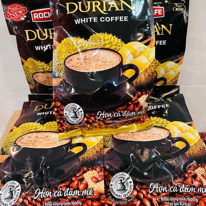 ( COMBO 5 BỊCH) CÀ PHÊ SẦU RIÊNG ROCK CAFE ( 1 bịch 30 gói x 20g)