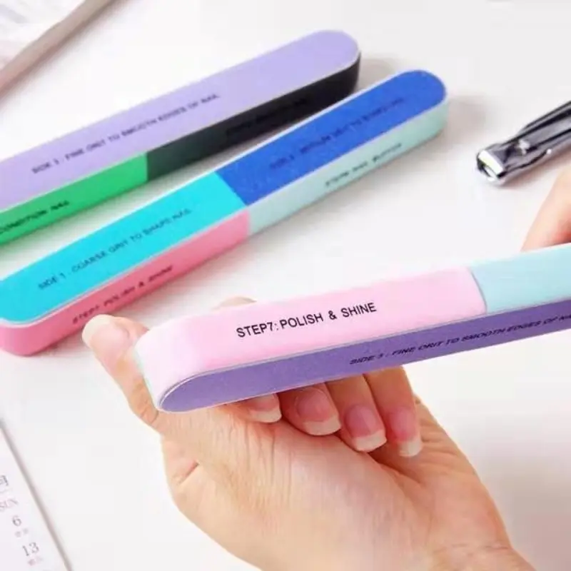1/2pcs 6 Sided Professional Nail File Nail Buffer Polishing File Nail Tool Manicure Care Pedicure Tools