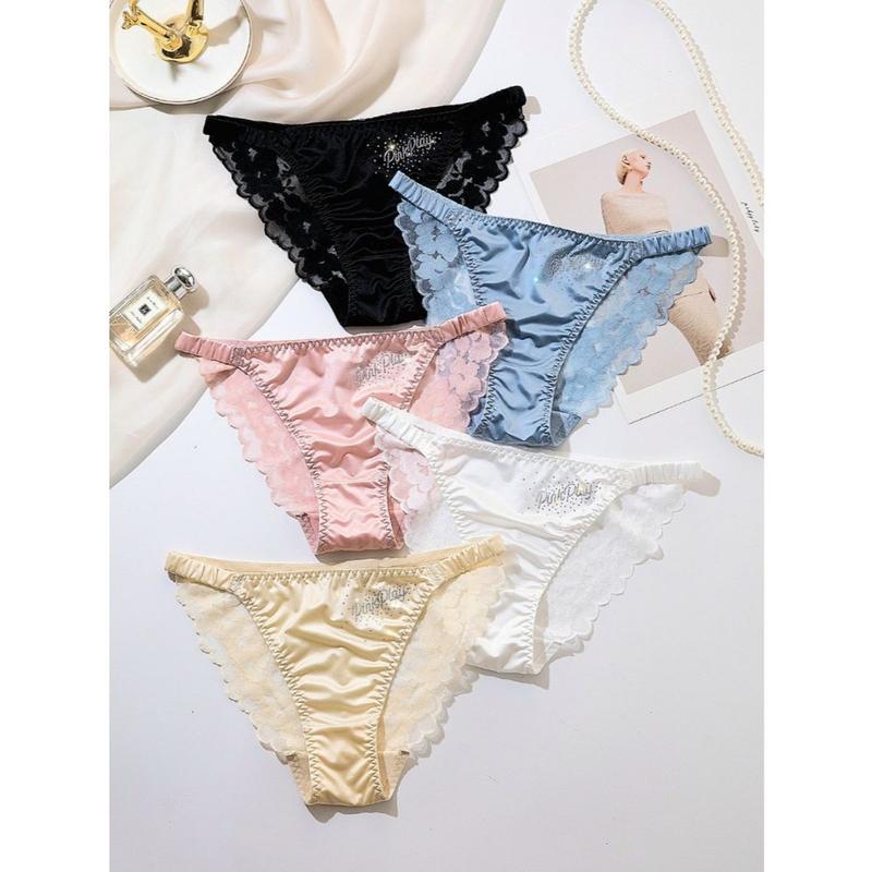Product Introduction of QUẦN LÓT NỮ DÂY SƯỜN LỤA SATIN BÓNG, VẢI LƯỚI VIỀN HOA XUYÊN THẤU, ĐÍNH HẠT KIM cươnġ SANG TRỌNG, GỢI CẢM 10