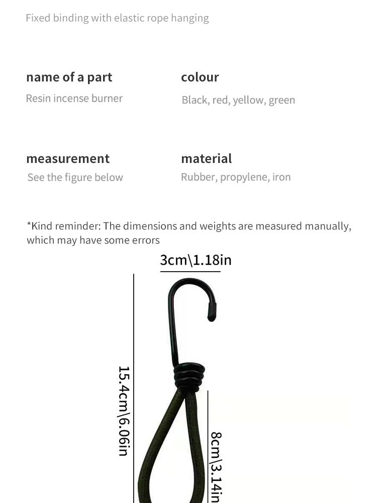 Product Introduction of Camping Tie-Down Kit: Elastic Rope, Hooks & Accessories for Secure Tent & Tarp Setup 3