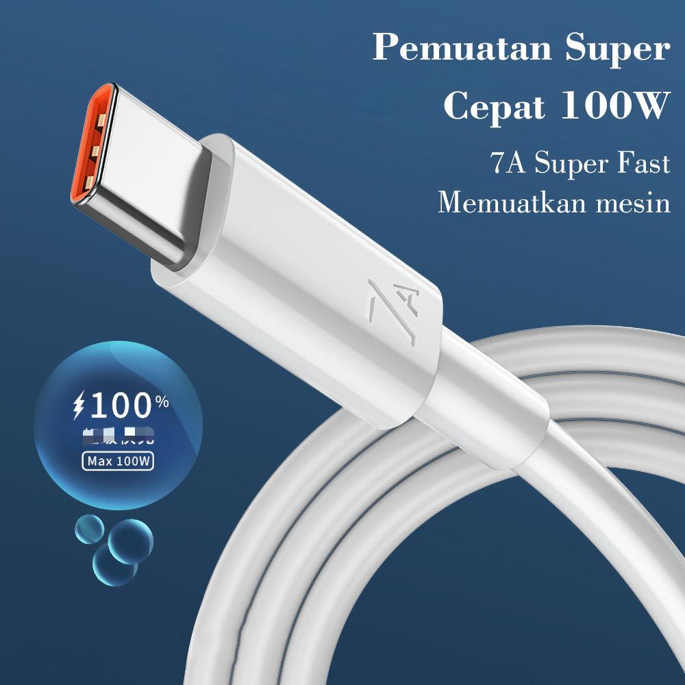TYPE C 7A 100W Kabel Pengisian Cepat USB Data Litive Type C 25CM/ 1M / 1.5M / 2M Untuk Oppo Untuk Vivo Untuk Samsung Untuk Realme Untuk Redmi