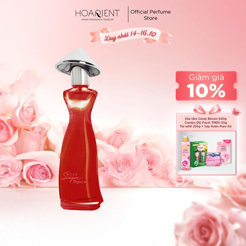 Nước Hoa Nữ MISS SAIGON ELEGANCE Garnet Hương Thơm Quyến Rũ Nhẹ Nhàng 50ml