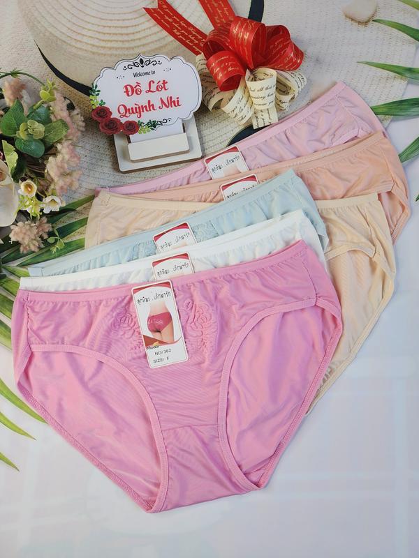 Combo 5 Và 10 Quần Lót Nữ Big Size Thun Lạnh Dập In Họa Tiết Vải Co Giãn Thoáng Mát Big Size :70-85 Kg [MÃ :365]