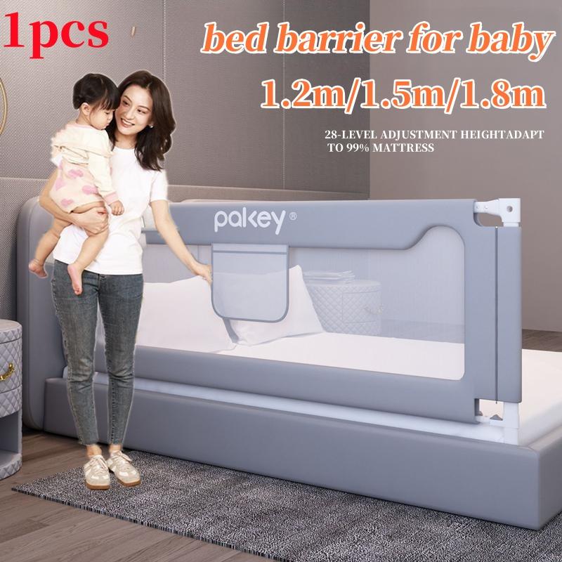 XiaoZhou-Baby Bed Fence Adjustable height Safety Bed Gate Guard Kids Anti-Fall Lifting Baby Bed Guard SafetyFence 1