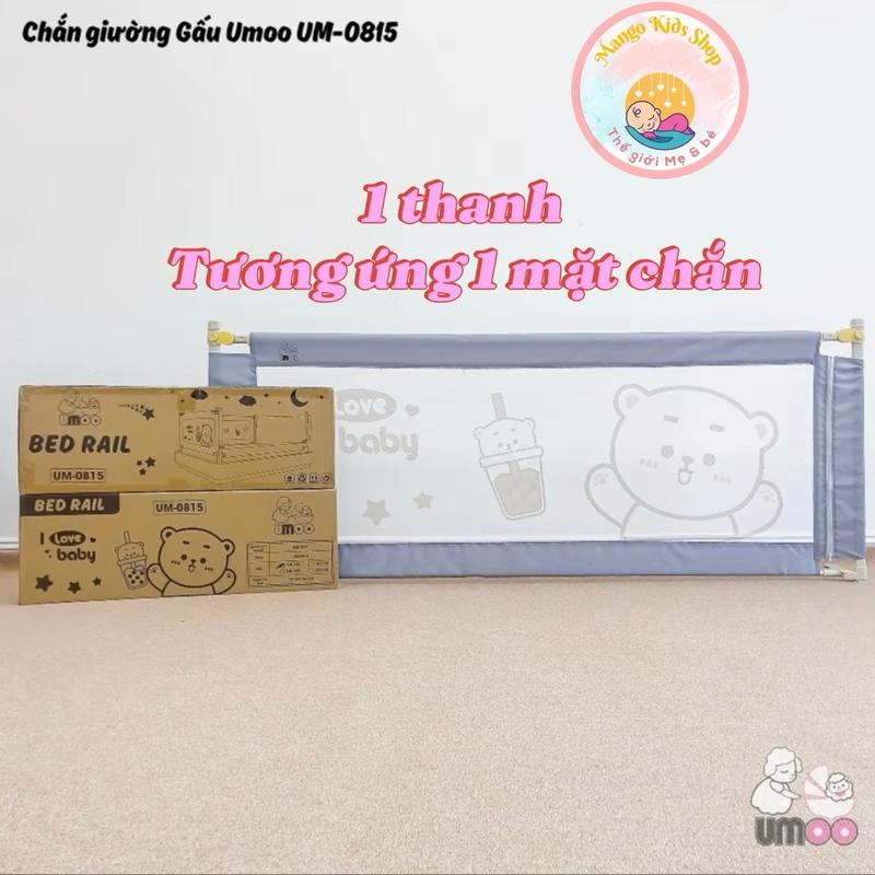 Thanh chắn giường, 4 thanh kết hợp thành cũi quây cao cấp chính hãng Umoo Voi