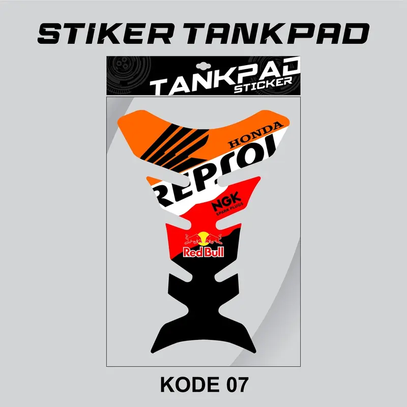 STIKER TANKY TANKPAD MOTOR PAD TANK PROTECTION Universal (Untuk Tangki Motor CB, MEGAPRO, CBVERZA, CB150R, GL, JAPSTYLE, TIGER, NINJA DLL)UV TRANSPARAN 7