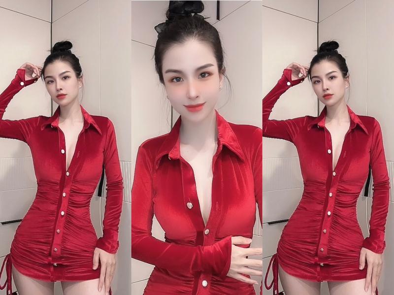 Product Introduction of Trinh anna store. Set Đầm sơ mi kèm quần 9