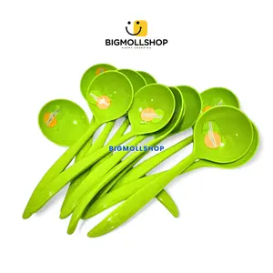 Paket 6Pcs Sendok Sayur Plastik Hijau Golden Sunkist SSK-6002