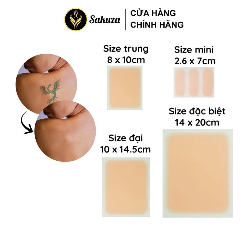 Miếng dán che hình xăm đậm màu Sakuza 3 màu da A1003