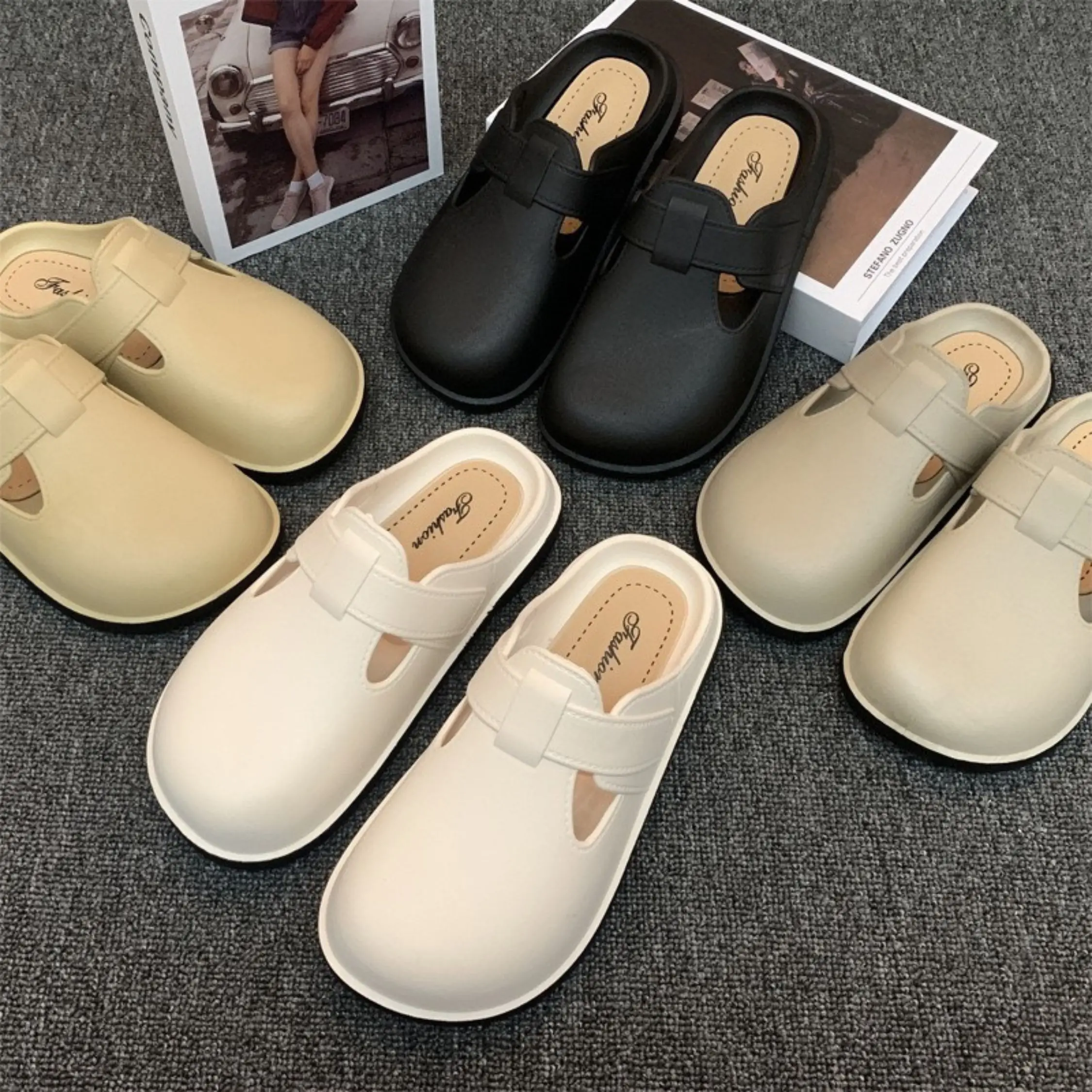 Giày Lười Nam/ Nữ, Sục Lười Đế Thấp 3cm Dáng Đẹp Size 36-41