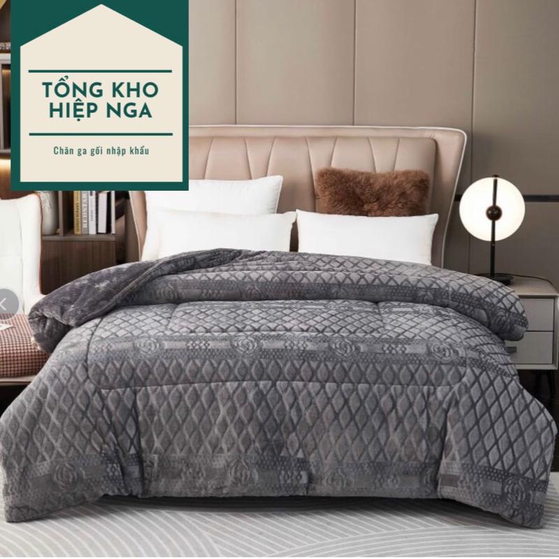  Chăn lông thỏ COCO siêu ấm kích thước 2mx2m2 3,8~4kg .chăn đắp đại hàn 