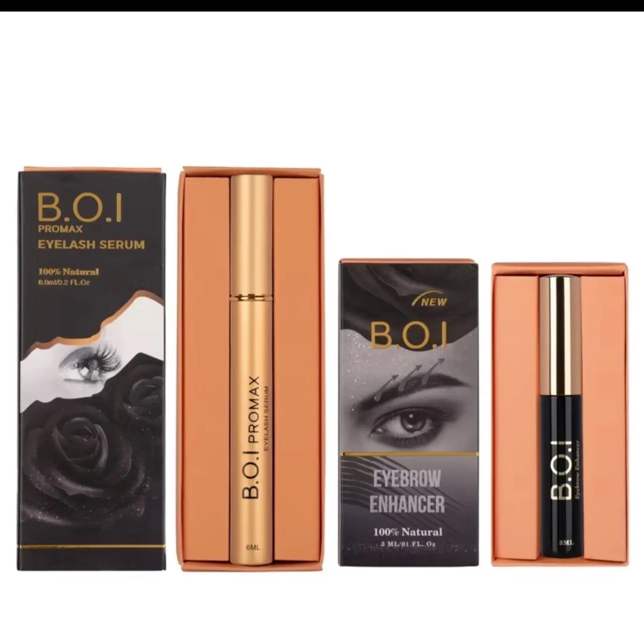 1 chai dưỡng mi B.O.I  PROMAX 6ml và 1 cây dưỡng mày B.O.I 3ml