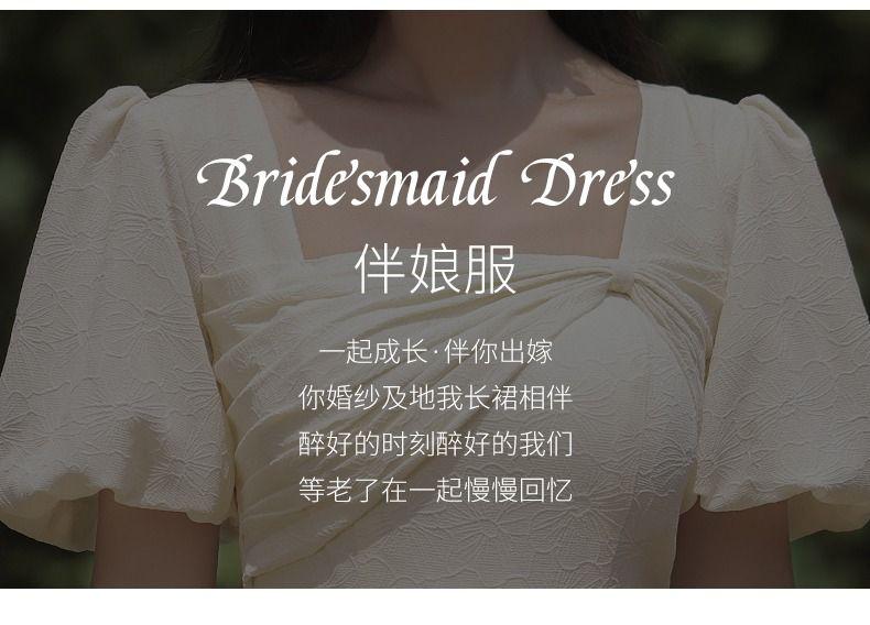 Product Introduction of Elegant Champagne Bridesmaid Dresses for 2025 Unique and Stylish Sisterhood Dresses for Spring Autumn Summer 3
