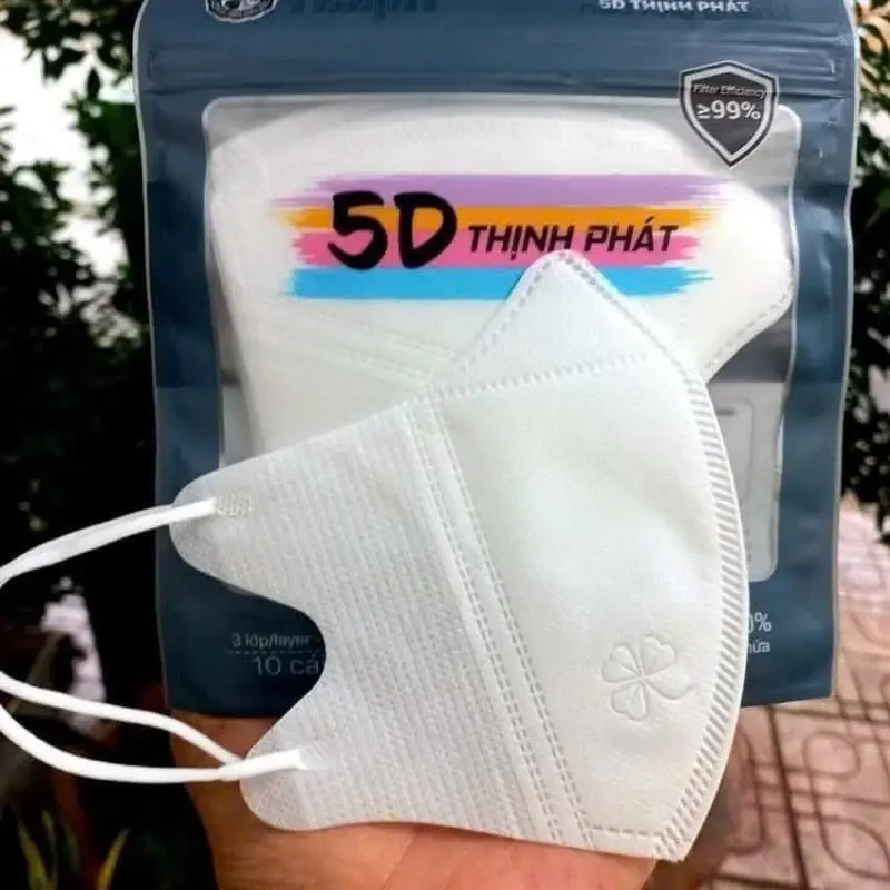Khẩu trang 5D Thịnh Phát hàng 3 lớp chống tia UV khautrang 1