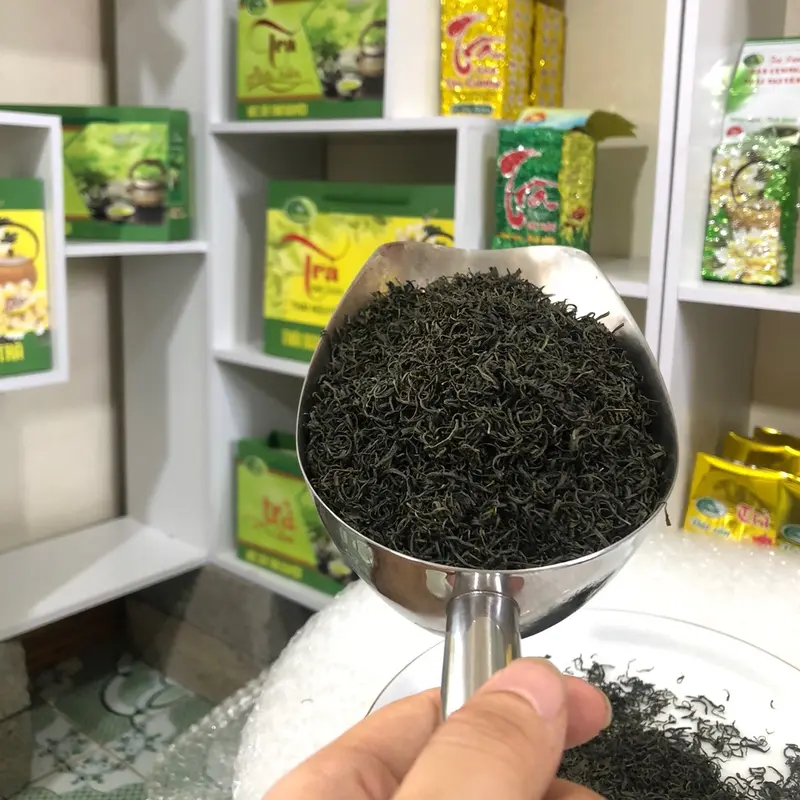Trà Đinh Cao Cấp Tân Cương 1200k/1kg. Hái mỗi đầu búp trên cùng của búp trà.thơm cốm non xanh nước hậu cực kỳ tốt Nước Trà Tea 4