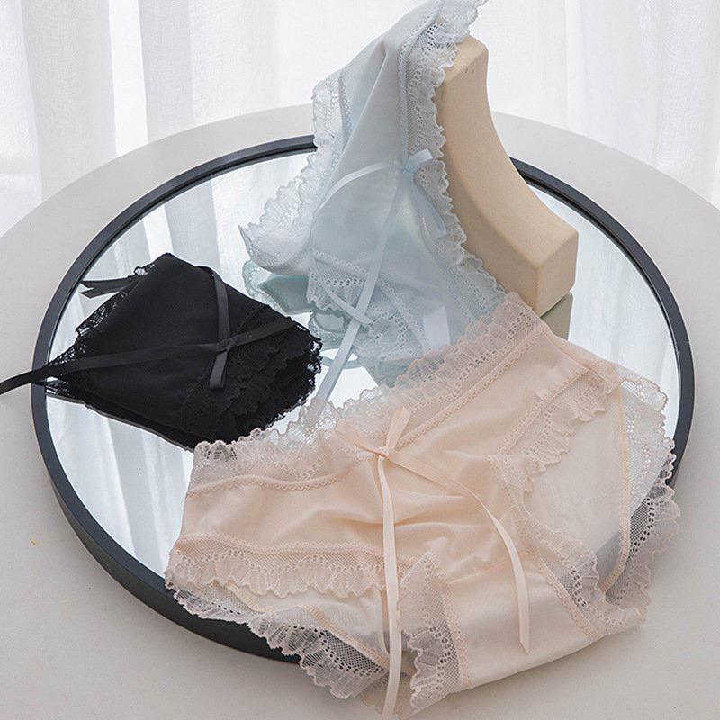 Product Introduction of Quần lót ren cao cấp - Quần lót nữ lưới mềm mịn siêu thoáng mát cạp vừa VALICA L1026 Cotton Women 13