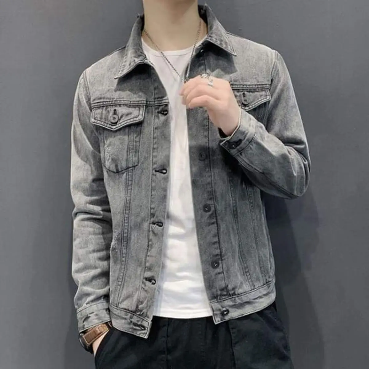 [Mata] Áo khoác jean bò nam nữ form rộng dày dặn - Matsaasport  AJ080