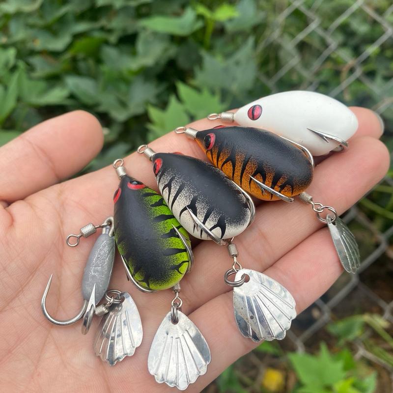 Mồi câu cá lóc nhái hơi NFF - Chì đúc - lưỡi độ và lưỡi BKK Fishing Đi Câu nhai hoif moi gia