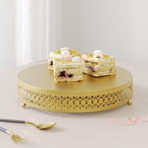 Round Cake Display Tray, 3 Counts/set Exquisite Cake Fruit Dessert Display Tray, Cake Stand for Wedding Party Kitchen Picnic