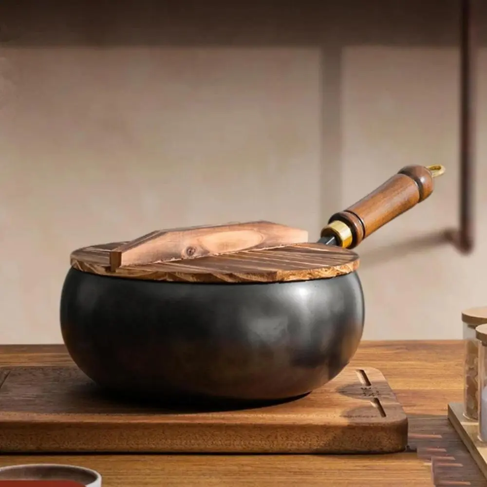 Nonstick Wok Cookware Pans No Coating Stir Fry Pan for Camping Home Kitchen