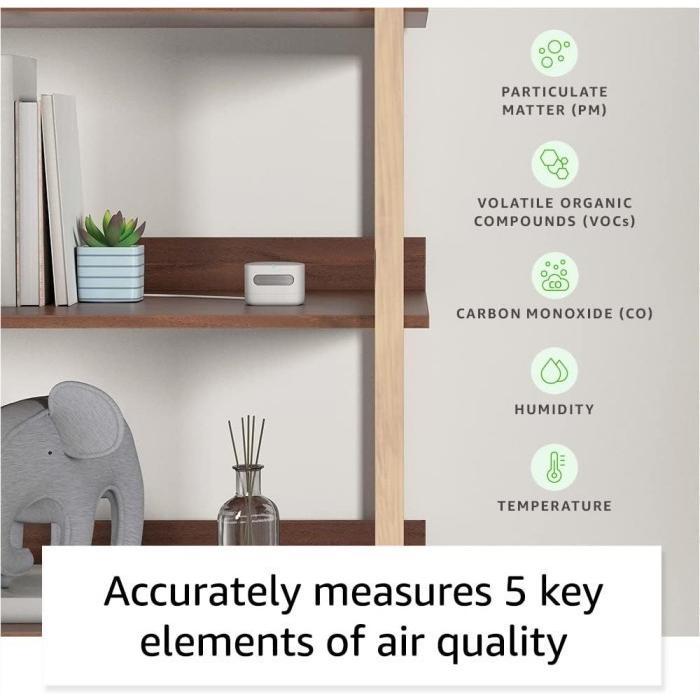 Alexa Smart Air Quality Monitor, Works with Alexa / Echo. PM 2.5 more