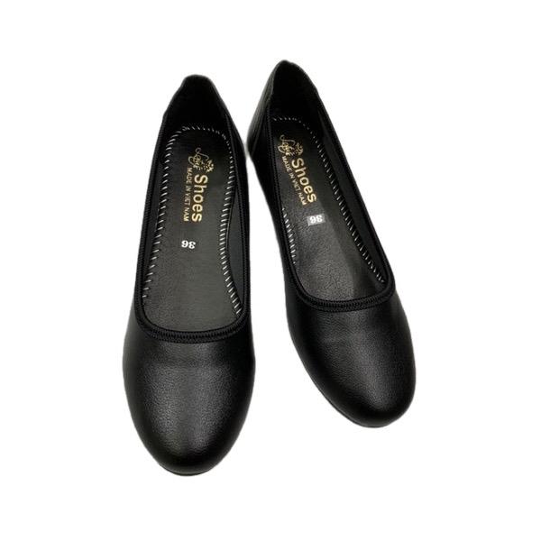 Giày bệt búp bê nữ mũi tròn đen trơn da lì hàng cao cấp siêu êm mềm(hình thật)có size 40 ngoại cỡ Shoes giày đế bệt bo viền, giày đế cao su êm mềm uốn dẻo đen trơn,giày đi làm, công sở, lễ tân, văn phòng,vv... Women