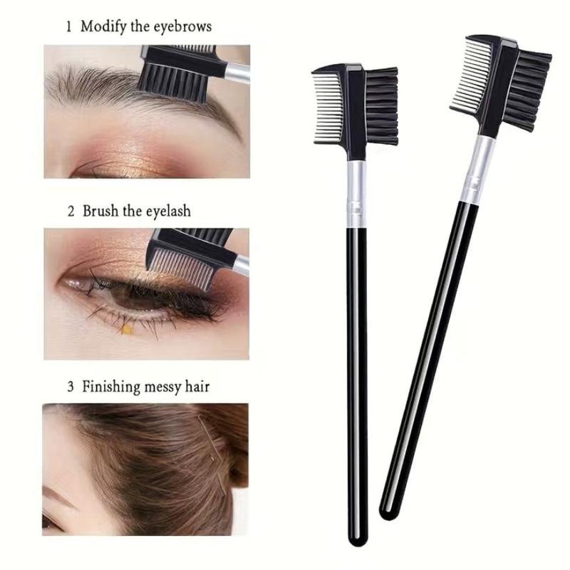 Eye Makeup Tool Set, 16pcs Including Eyelash Curler & Eyelash Comb Separator & Mascara Brush & Double-ended Eyebrow Brush & Eyelash Curler Replacement Pad 6
