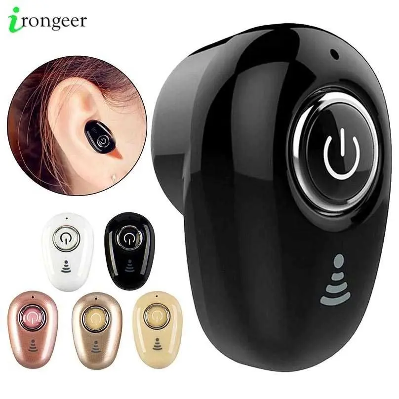 Mini Headset Bass Bluetooth Black Earphone Handsfree dengan Mic - S650+