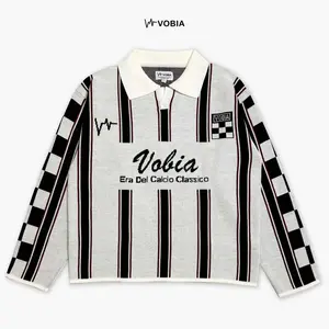 Vobia Jersey Crewneck Knitted Oversized Boxy - Calcio White