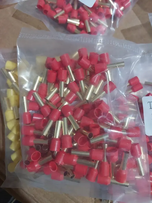 Đầu cốt đồng kim rỗng đầu cos pin rỗng tròn đấu dây điện( cos đồng)có bịch 100 cos và bịch 200 cos 7